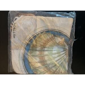 Sasi Creations Handpainted Canvas Needlework Kit Scallop Vintage